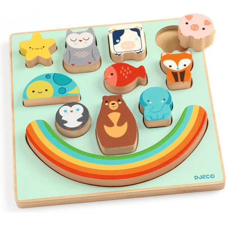 DJECO | Puzzel 2 in 1 | Puzz&Boom Rainbow 18m+ - Le CirQue Conceptstore
