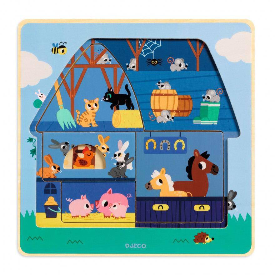 DJECO | Puzzel | Chez Moo 2+ - Le CirQue Conceptstore