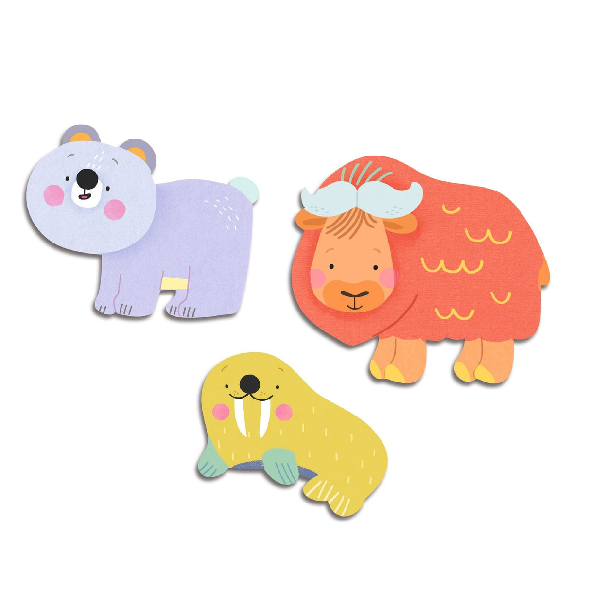 DJECO | Stickers | Dieren Van Ijsschotsen 18m+ - Le CirQue Conceptstore