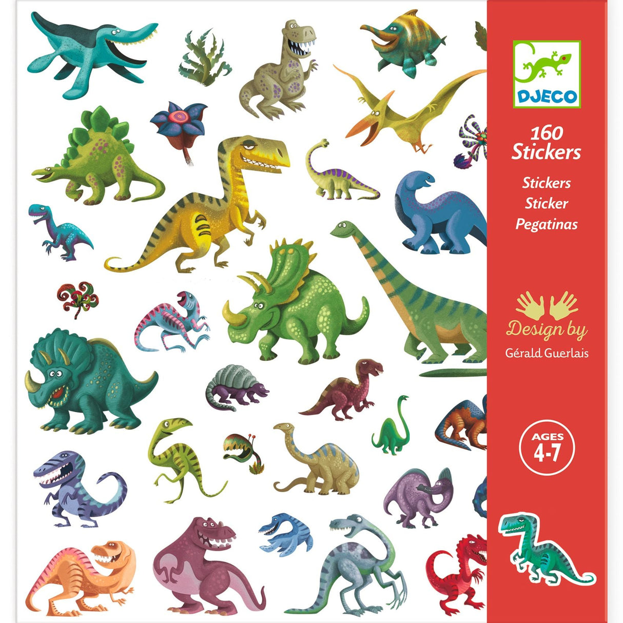 DJECO | Stickers | Dinosaurus 4+ - Le CirQue Conceptstore