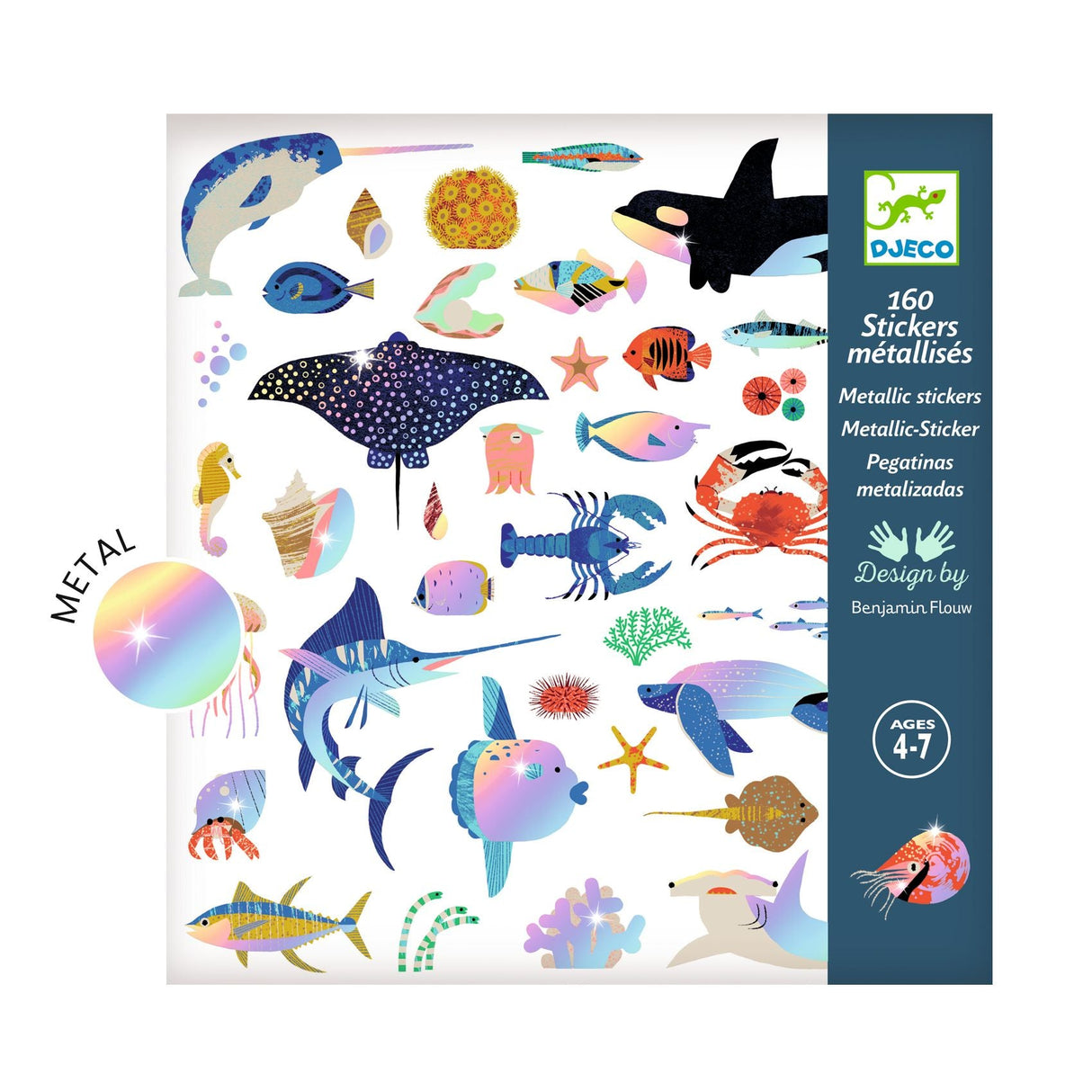 DJECO | Stickers | Holographic Ocean 4+ - Le CirQue Conceptstore