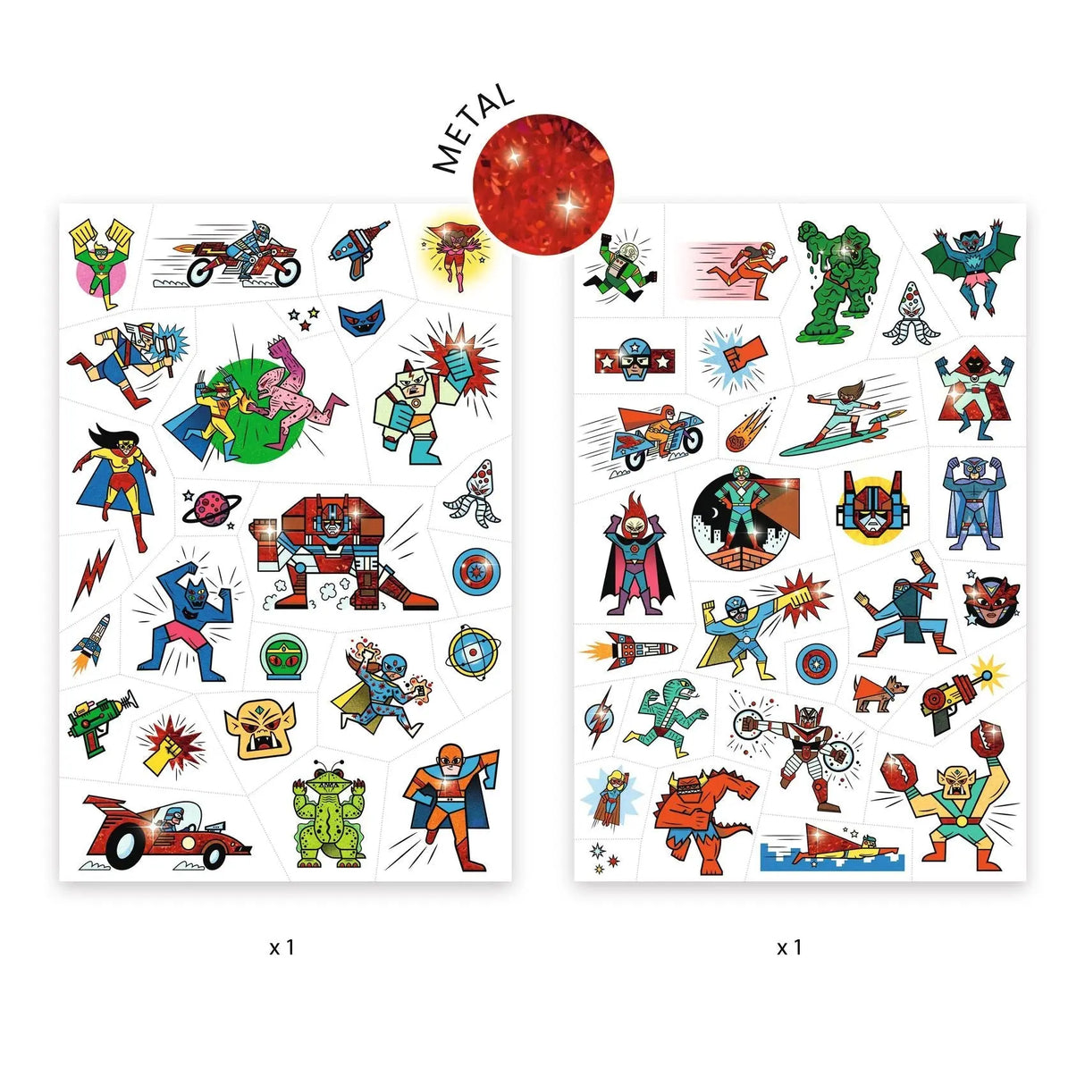 DJECO | Tattoo | Heroes vs villains 3+ - Le CirQue Conceptstore
