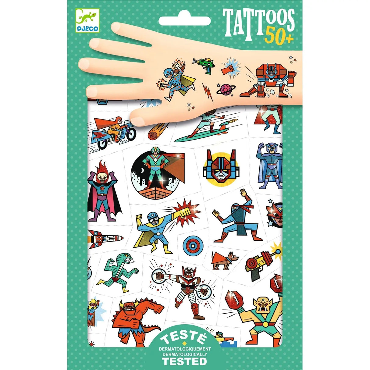 DJECO | Tattoo | Heroes vs villains 3+ - Le CirQue Conceptstore