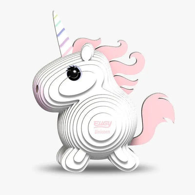 EUGY - 3D Paper Puzzel DIY Eenhoorn (1 stuk) 6+ - Le CirQue Kidsconceptstore 