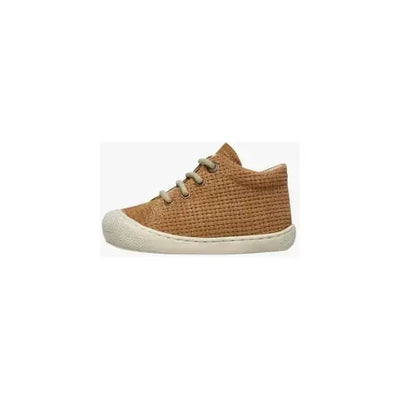 NATURINO - Veterschoen Cocoon Suede Woven Brown/Stone - Le CirQue Kidsconceptstore 