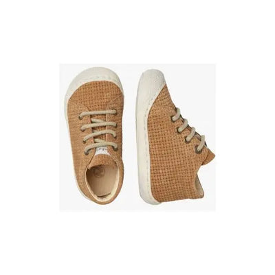 NATURINO - Veterschoen Cocoon Suede Woven Brown/Stone - Le CirQue Kidsconceptstore 
