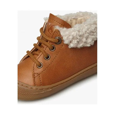 NATURINO - Veterschoen Cocoon Coco Nappa Cognac/Natur - Le CirQue Kidsconceptstore 