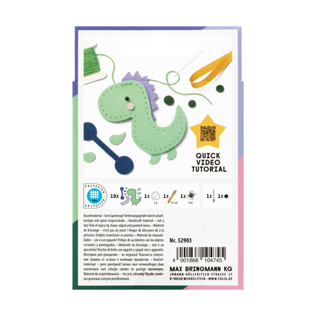 FOLIA | Borduur | Maak je eigen Dinosaurus 8+ - Le CirQue Conceptstore