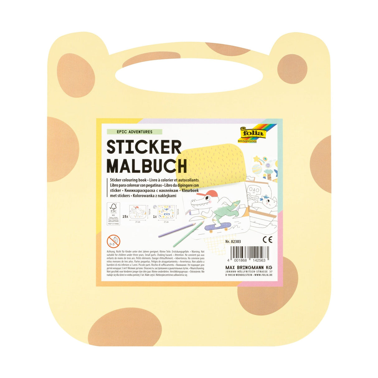 FOLIA | Kleurboek | Sticker Epic Adventure 3+ - Le CirQue Conceptstore
