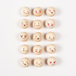 FOLIA | Kralen | Cute Faces (15 stuks) - Le CirQue Conceptstore