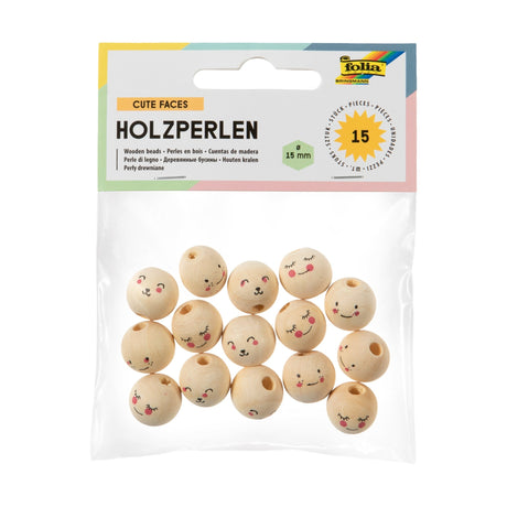 FOLIA | Kralen | Cute Faces (15 stuks) - Le CirQue Conceptstore