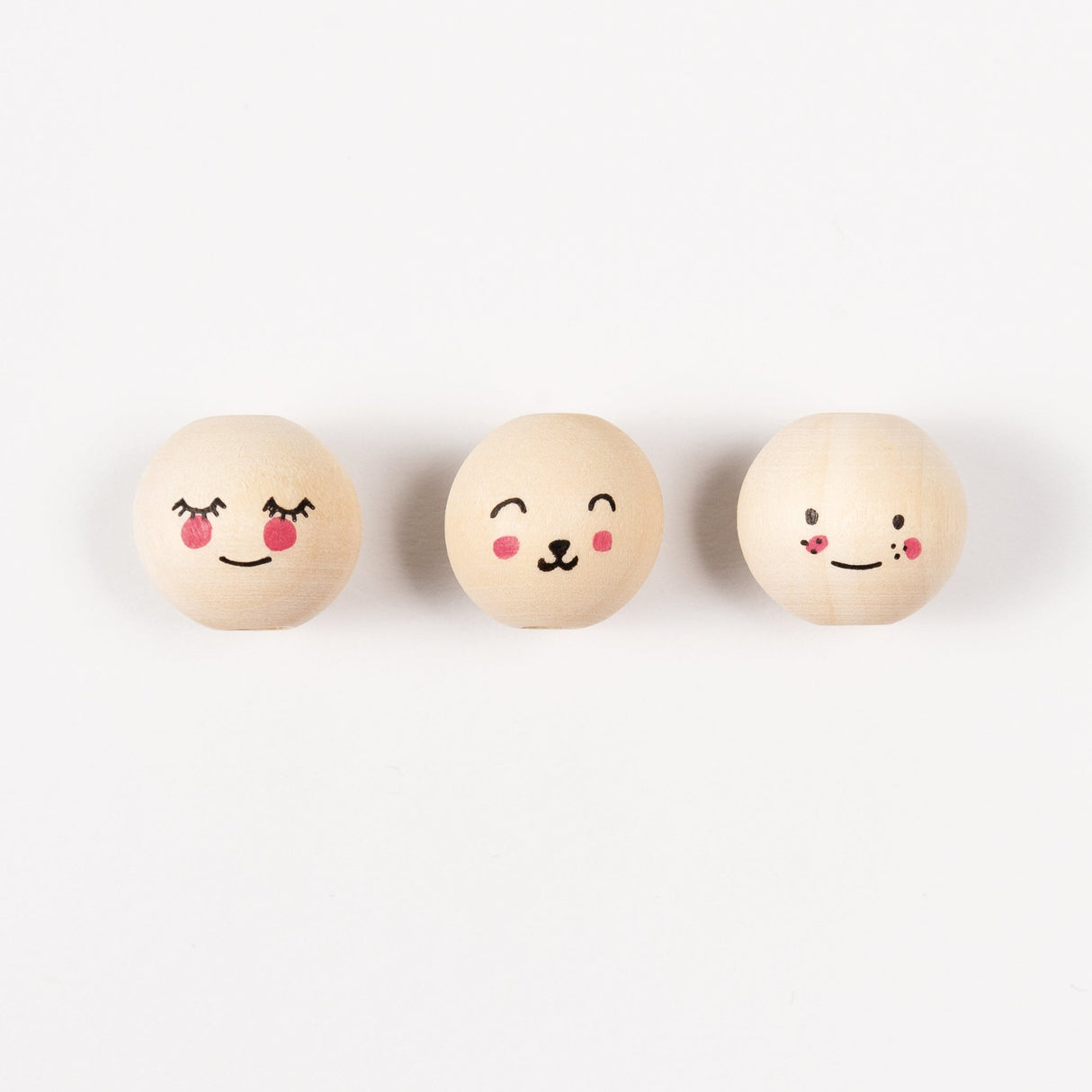 FOLIA | Kralen | Cute Faces (15 stuks) - Le CirQue Conceptstore