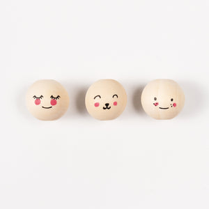 FOLIA | Kralen | Cute Faces (15 stuks) - Le CirQue Conceptstore