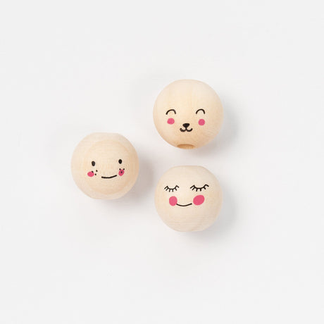 FOLIA | Kralen | Cute Faces (15 stuks) - Le CirQue Conceptstore