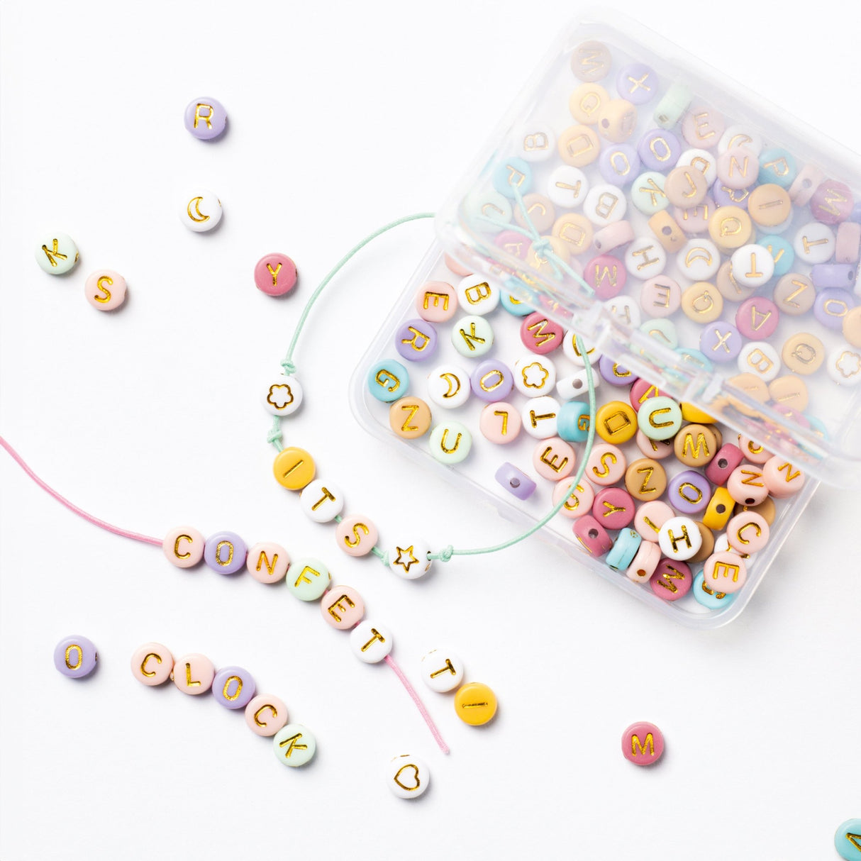 FOLIA | Kralen | Pastel Letter Mix - Le CirQue Conceptstore