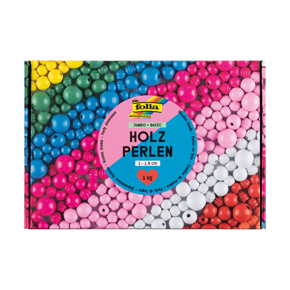 FOLIA | Kralen | Wooden Basic Beads (1kg) - Le CirQue Conceptstore