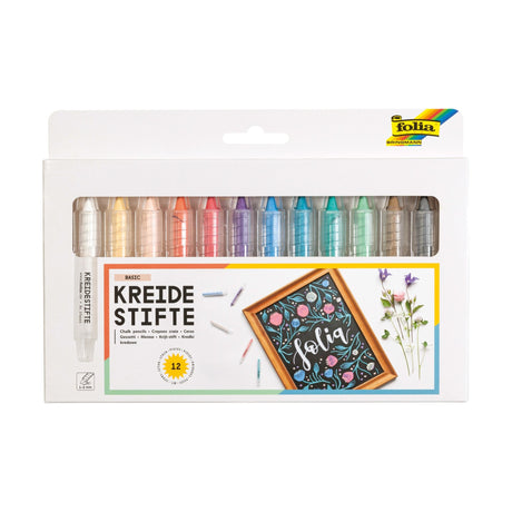FOLIA | Krijt | Pastel Chalk Pencils (12) - Le CirQue Conceptstore