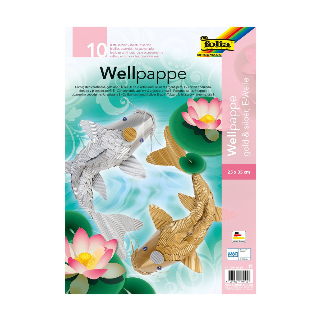FOLIA | Papier | Golfkarton Gold & Silver (25x35cm) - Le CirQue Conceptstore