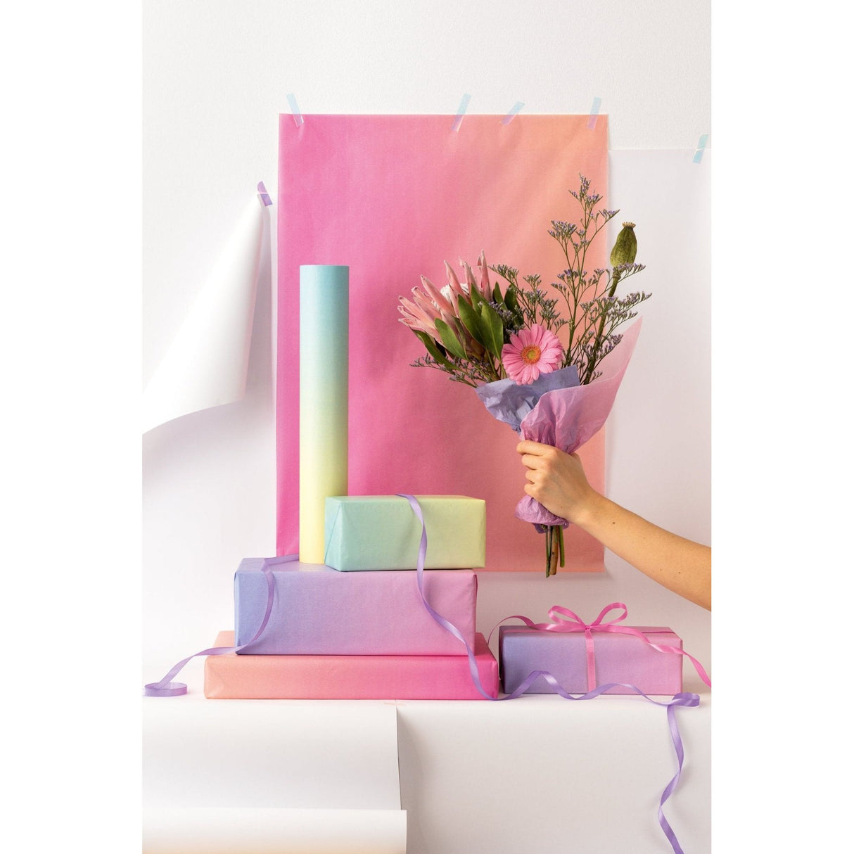 FOLIA | Papier | Zijde Papier Rainbow (50x70cm) - Le CirQue Conceptstore