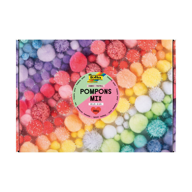 FOLIA | Pompons | Glitter Pastel (300g) - Le CirQue Conceptstore