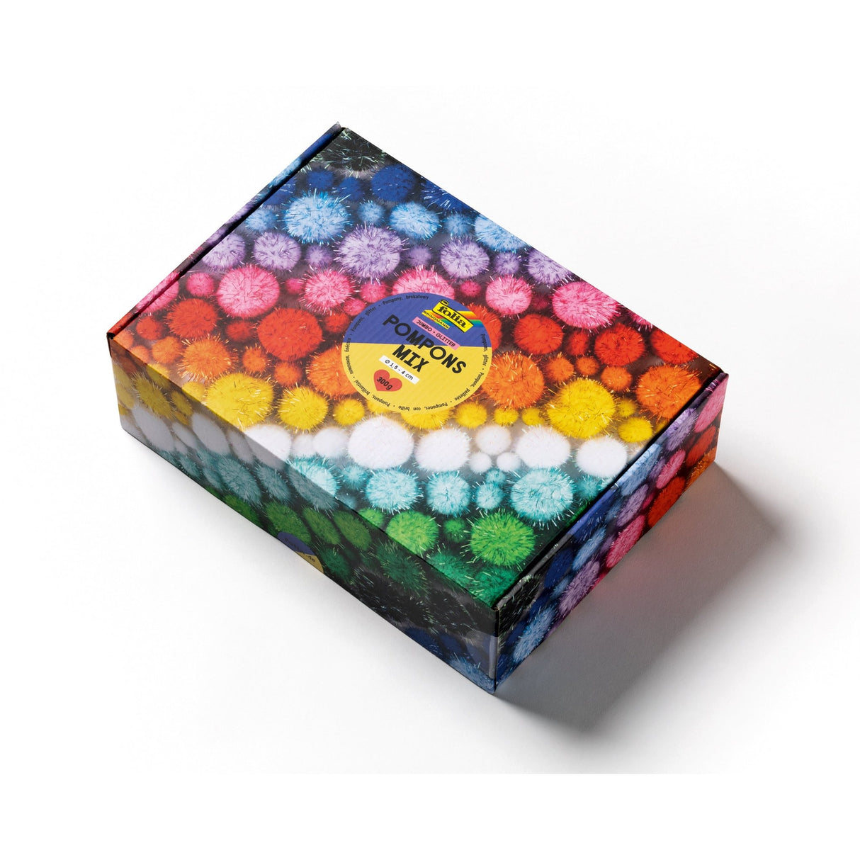 FOLIA | Pompons | Glitter Rainbow (300g) - Le CirQue Conceptstore