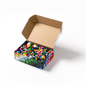 FOLIA | Pompons | Glitter Rainbow (300g) - Le CirQue Conceptstore