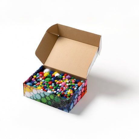 FOLIA | Pompons | Glitter Rainbow (300g) - Le CirQue Conceptstore