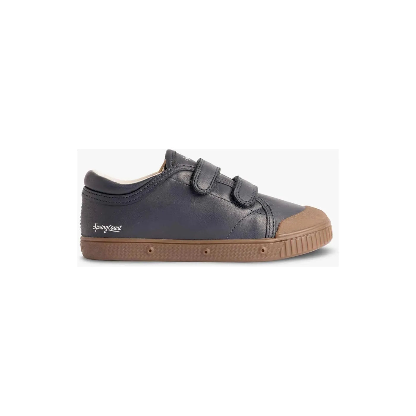 SPRINGCOURT - Velcro leather Sneaker Navy - Le CirQue Kidsconceptstore 