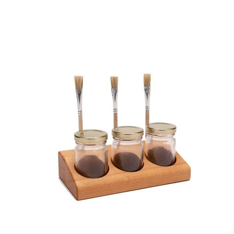 GRENNN | Verfpot Houder incl. 3 Potjes + Kwastjes - Le CirQue Conceptstore