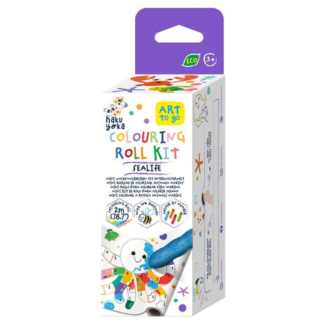 HAKU YOKA - Mini Kleurrol Kleurkit "Zeedieren" 3+ - Le CirQue Conceptstore