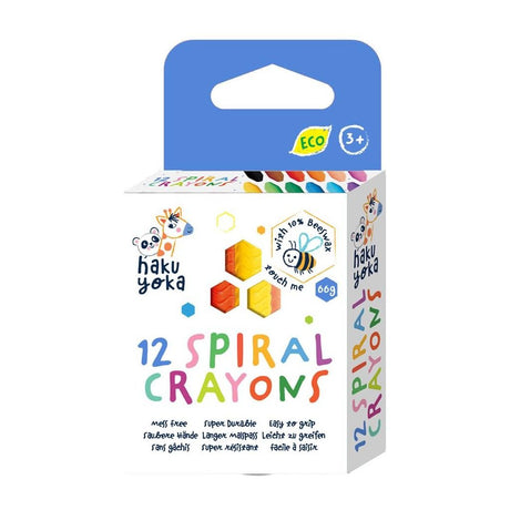 HAKU YOKA - Waskrijtjes Spiraal (12stuks) 3+ - Le CirQue Conceptstore
