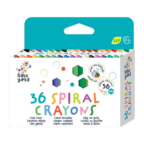 HAKU YOKA - Waskrijtjes Spiraal (36stuks) 3+ - Le CirQue Conceptstore