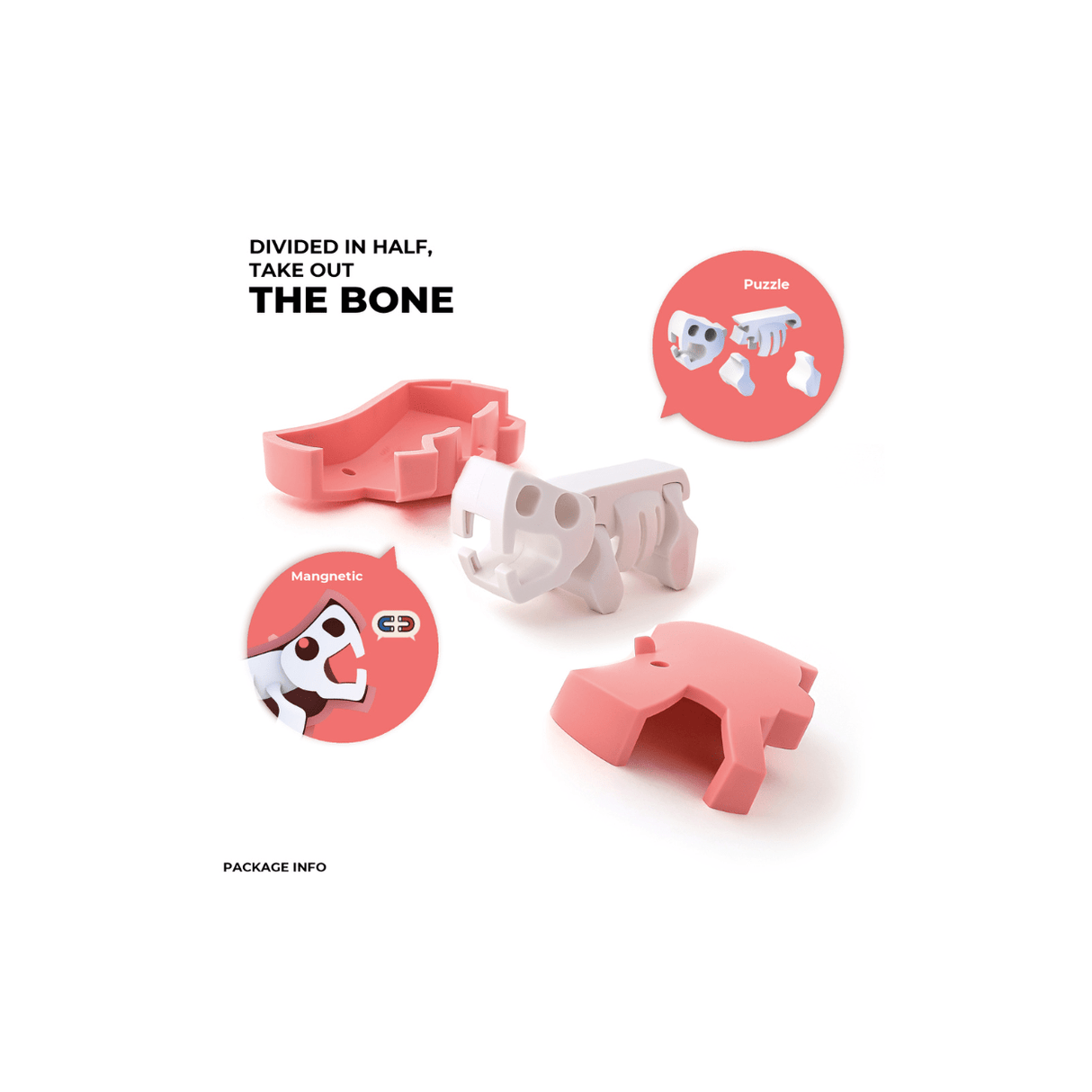 HALFTOYS - 3D Magnetic Toy "Hippo" 3+ - Le CirQue Conceptstore
