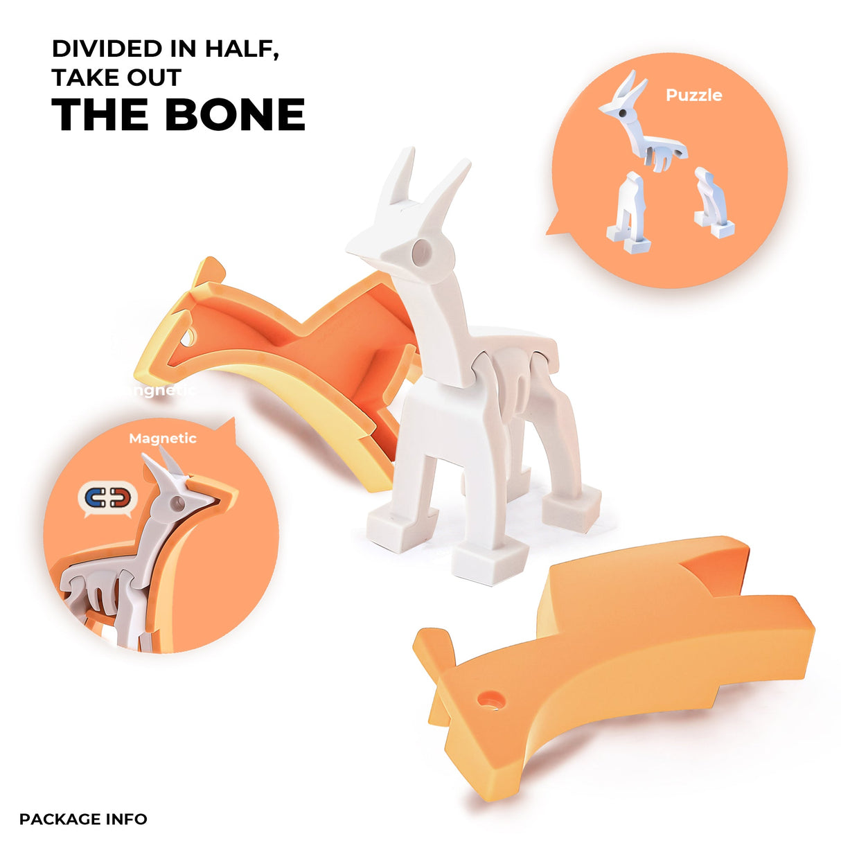 HALFTOYS - 3D Magnetic Toy "Impala" 3+ - Le CirQue Conceptstore
