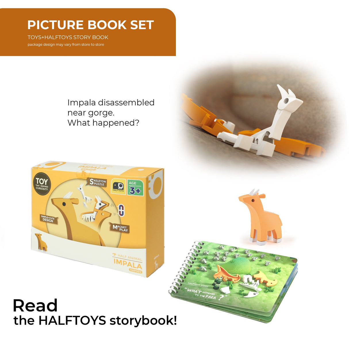 HALFTOYS - 3D Magnetic Toy "Impala" 3+ - Le CirQue Conceptstore