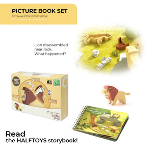 HALFTOYS - 3D Magnetic Toy "Lion" 3+ - Le CirQue Conceptstore