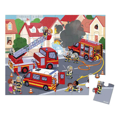JANOD - Puzzel - De brandweer (24stuks) 3+ - Le CirQue Kidsconceptstore 