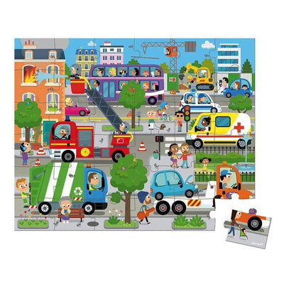 JANOD - Puzzel - De Stad (36stuks) 4+ - Le CirQue Kidsconceptstore 