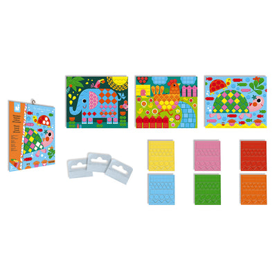JANOD - Stickeren "dierenmozaïk" 3+ - Le CirQue Kidsconceptstore 