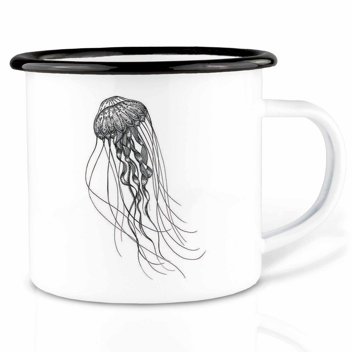 LIGARTI | Emaille Mok | Diepzee Kwallen - Le CirQue Conceptstore