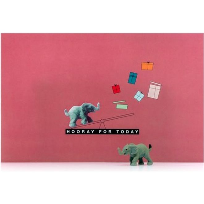 LUCKIES - Postkaart & Geluksbrenger "Hooray for today" - Le CirQue Kidsconceptstore 