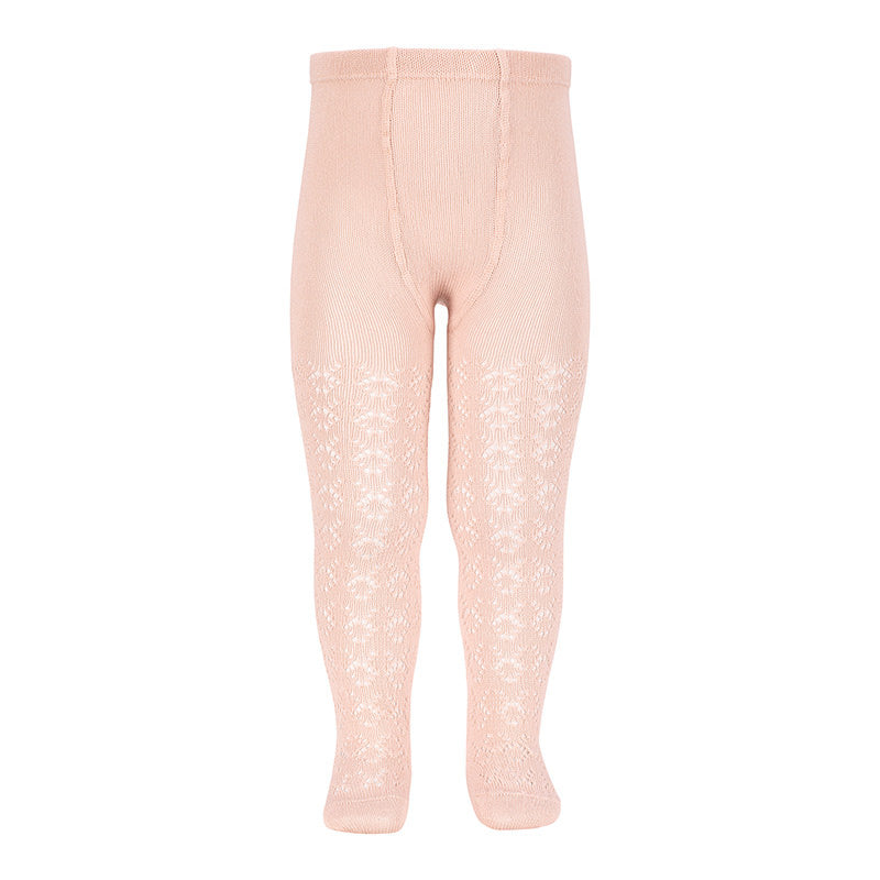 CONDOR - Kousenbroek met open patroon - Pale Pink (674) - Le CirQue Kidsconceptstore 