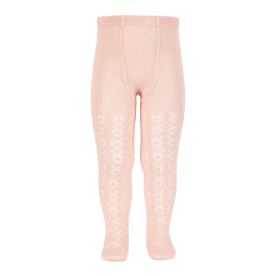 CONDOR - Kousenbroek met open patroon - Pale Pink (674) - Le CirQue Kidsconceptstore 