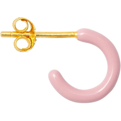LULU COPENHAGEN - Oorbellen - Hoop Enamel Light Pink (1stuk) - Le CirQue Kidsconceptstore 