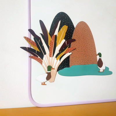 MA CABANE A REVES - Magnetisch schrijfbord - Lila - Le CirQue Kidsconceptstore 