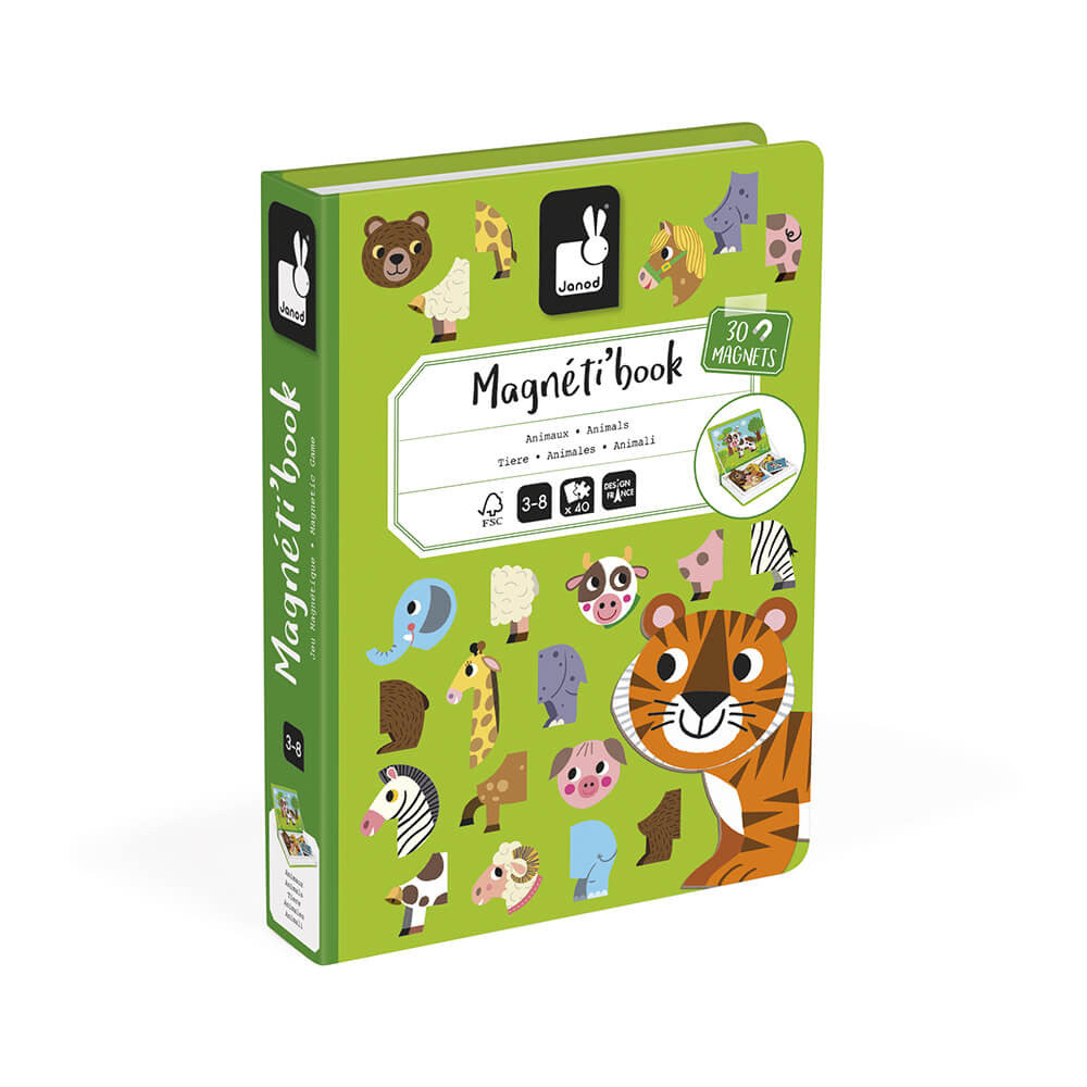 JANOD - Educatieve Puzzel - Magnéti'book Dieren 3+ - Le CirQue Kidsconceptstore 