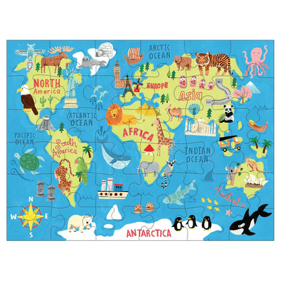 MUDPUPPY - Puzzel to Go "Map of the World" 3+ - Le CirQue Kidsconceptstore 