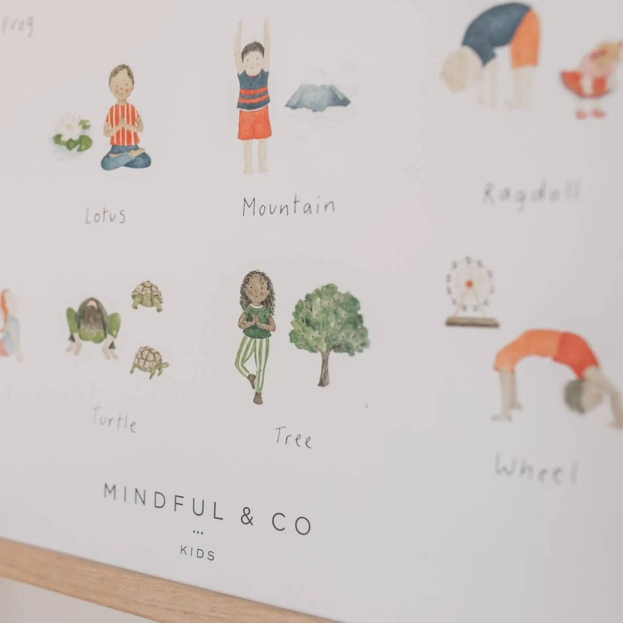 MINDFUL AND CO KIDS | Yoga Poses Poster - Le CirQue Conceptstore