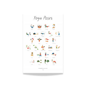MINDFUL AND CO KIDS | Yoga Poses Poster - Le CirQue Conceptstore