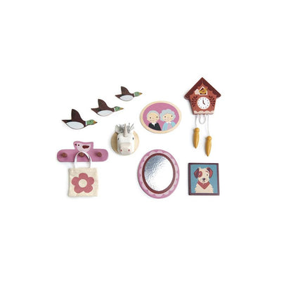 TENDER LEAF TOYS - Poppenhuis 10 delige Wand Decoratie - Le CirQue Kidsconceptstore 